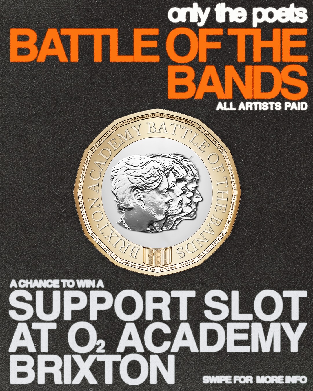 Only The Poets hunt for emerging support act to open their Brixton Academy gig